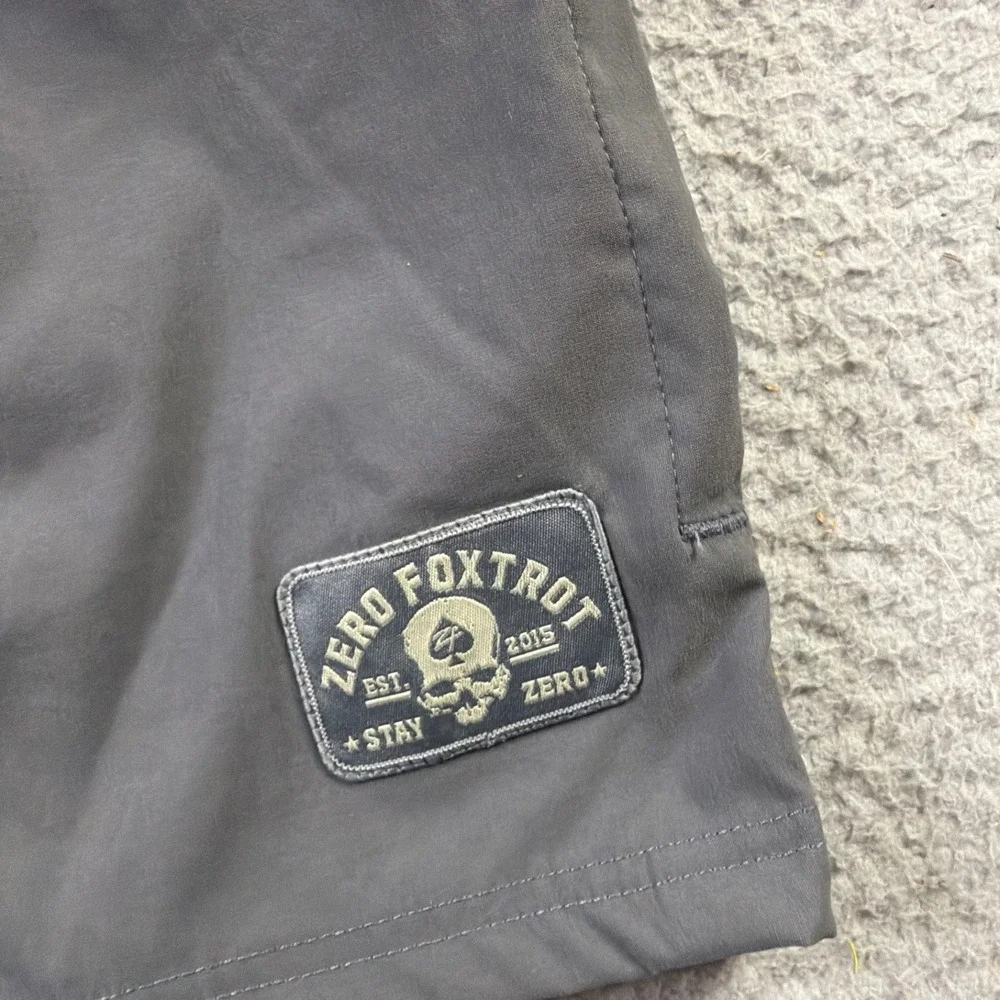 Zero Foxtrot Field Cargo Shorts Gray Mens 34 Stretch Nylon Utility Tactical NWOT